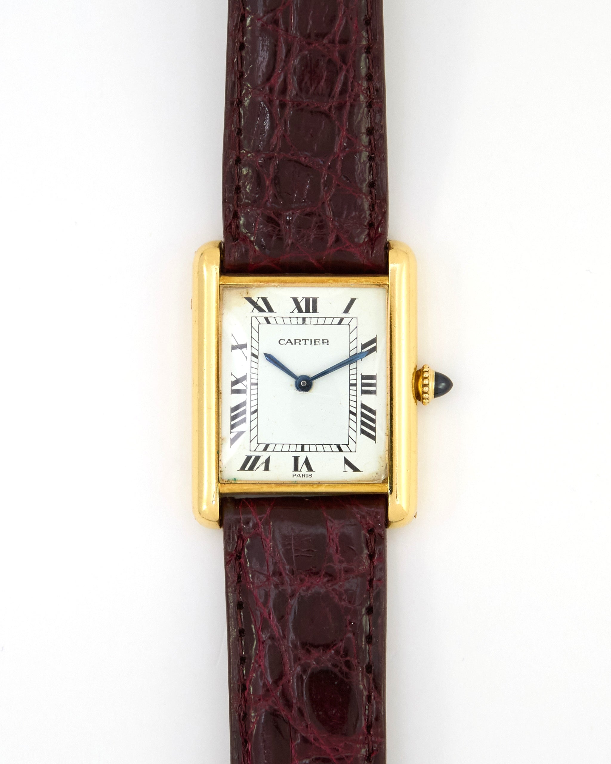 Cartier Tank Louis 78086 Paris Dial in 18K Yellow Gold with Cartier Strap and Buckle - Large Size