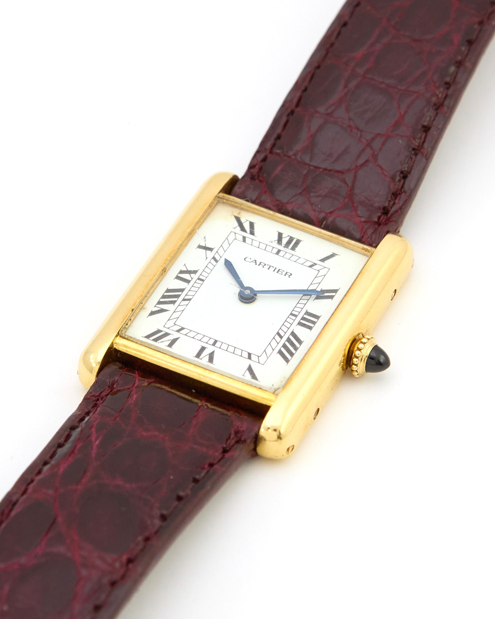 Cartier Tank Louis 78086 Paris Dial in 18K Yellow Gold with Cartier Strap and Buckle - Large Size