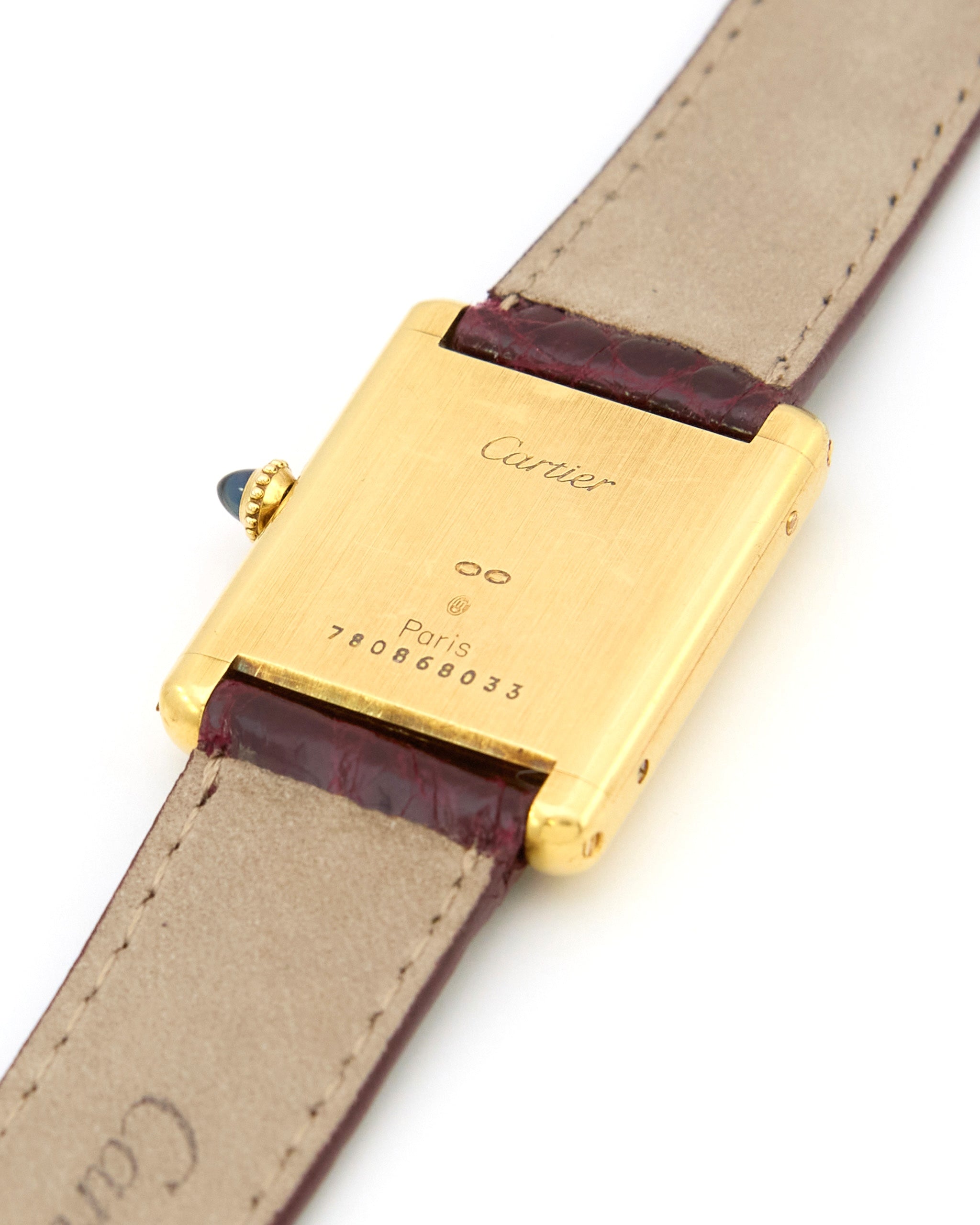 Cartier Tank Louis 78086 Paris Dial in 18K Yellow Gold with Cartier St