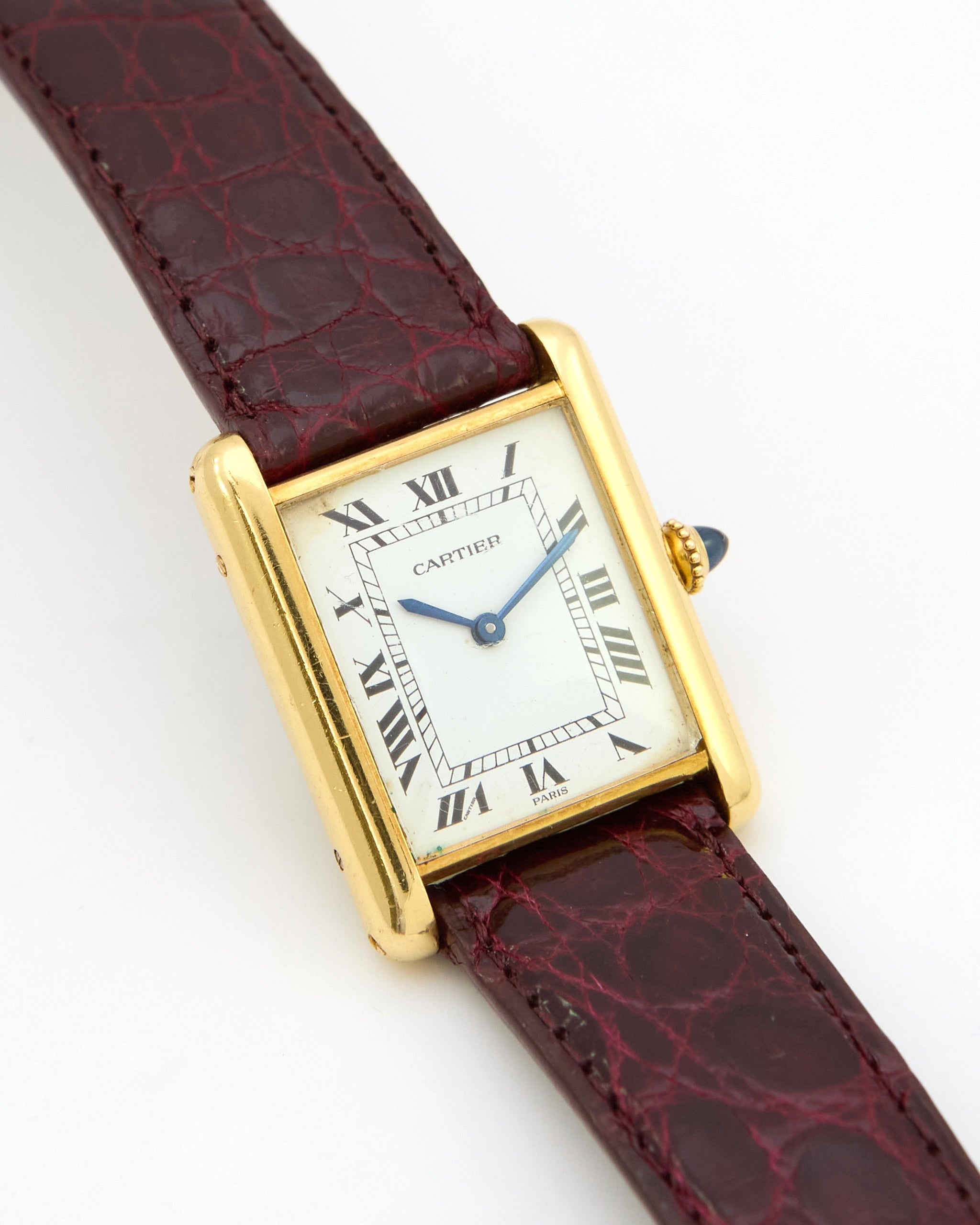 Cartier Tank Louis 78086 Paris Dial in 18K Yellow Gold with Cartier Strap and Buckle - Large Size