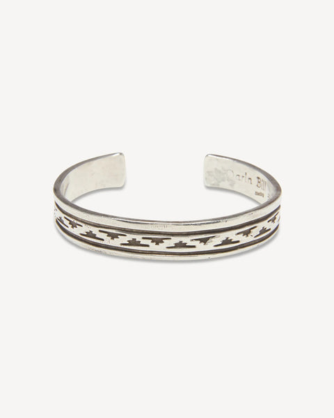 Vintage Sterling Silver Cuff with Thunderbird Motif — Darin Bill