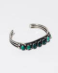 Sterling Silver Turquoise Seven Stone Cuff