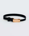 18k Leather with small ID - Rose Gold