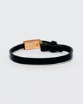 18k Leather with small ID - Rose Gold