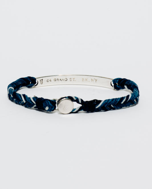 Coordinates Bracelet (Fishtail with Thin ID)