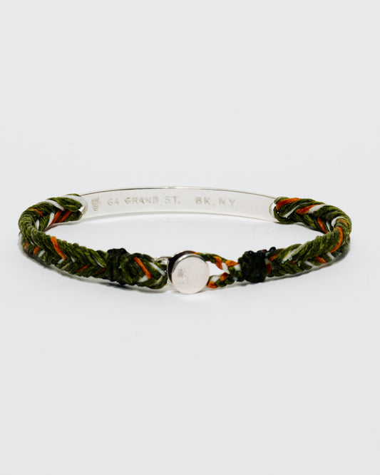 Coordinates Bracelet (Fishtail with Thin ID)