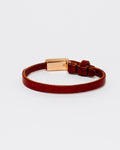 18k Leather with small ID - Rose Gold