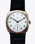 Longines Cushion Silver Case with Porcelain Dial