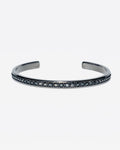 Suneera Medium Cuff - Black Rhodium Finish Sterling Silver w/Black Diamonds 1.5 cts