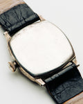 Tavannes Cushion Case with Porcelain Dial on Sterling Silver Case