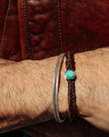 Turquoise Button Fishtail Bracelet
